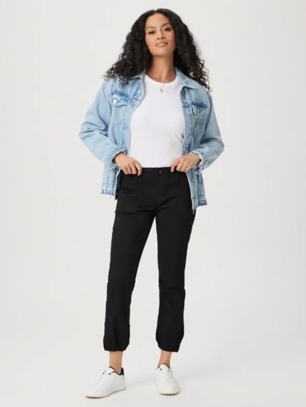 Paige Women’s Mayslie Jogger Black Jeans